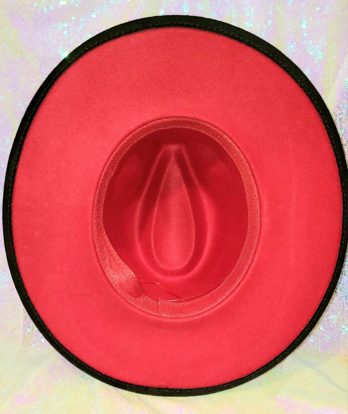 Red Bottom Fedora Hat